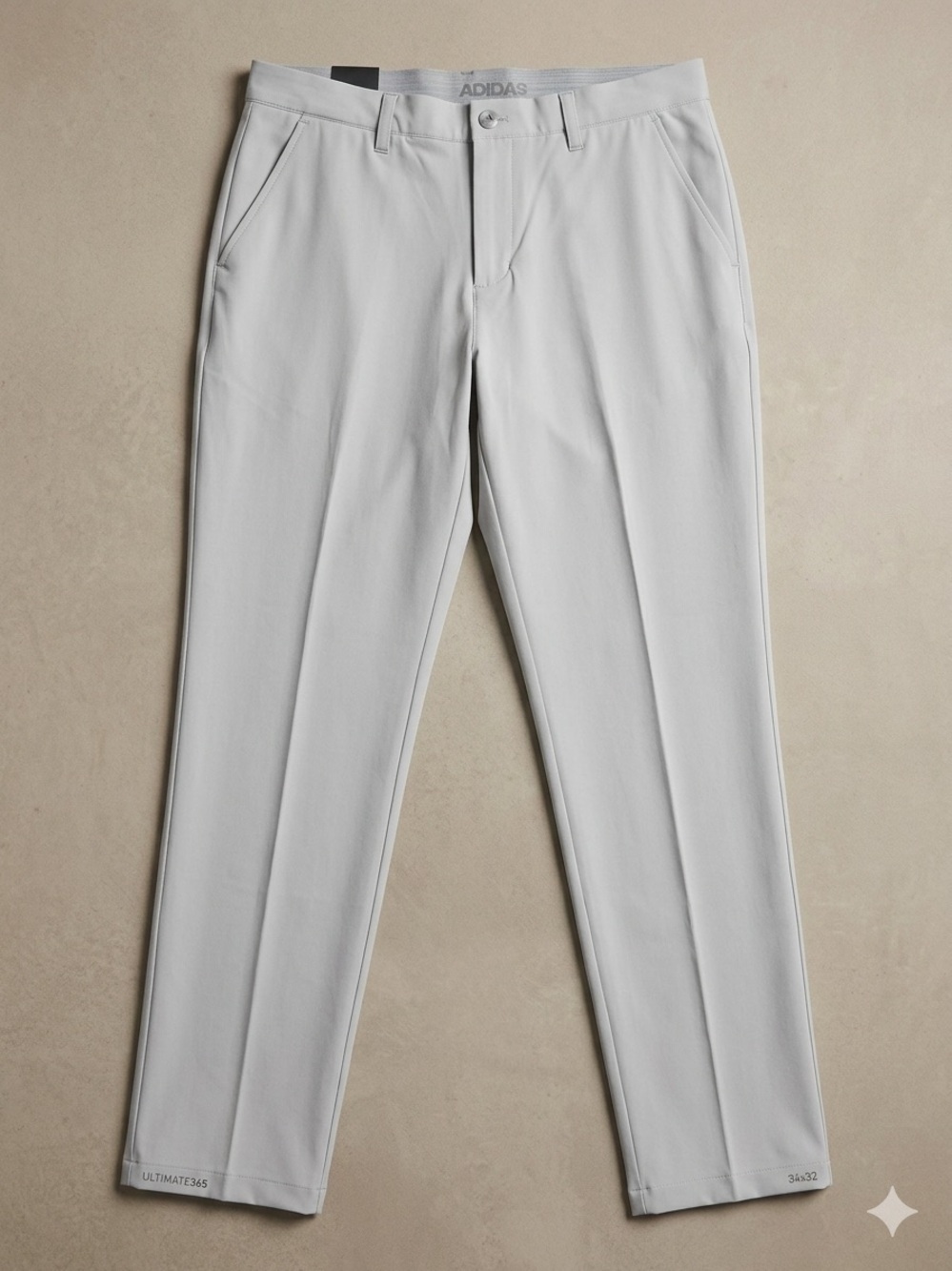 Adidas Ultimate 365 Tapered Golf Pants Mens 34x32 Grey Two DQ2186 Stretch NWT
